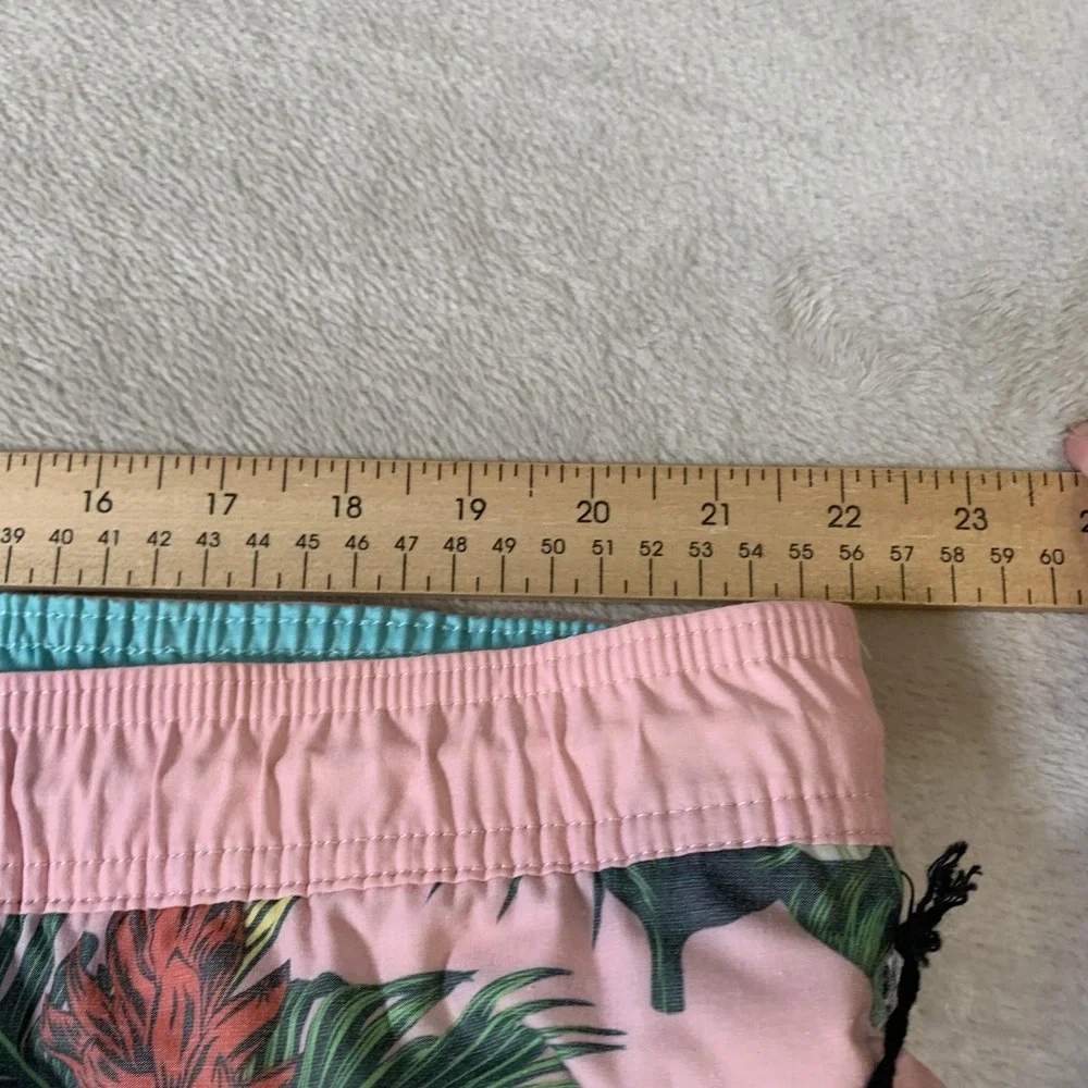 Goodfellow & Co Swim Trunks Mens 2XL Parrot Floral Stretch 7